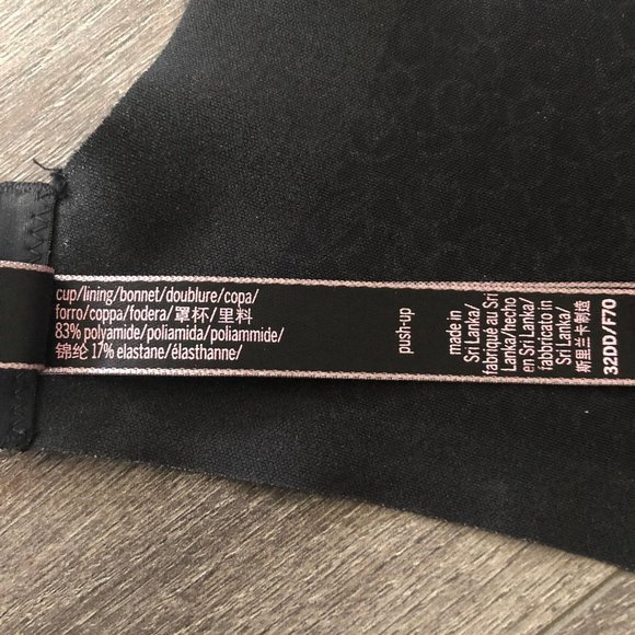 Victorias Secret VS Black Push Up Bra 32DD - Picture 10 of 12